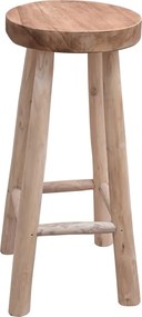 vidaXL Σκαμπό Μπαρ από Μασίφ Ξύλο Teak