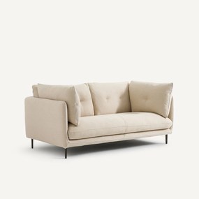 Καναπές 2 θέσεων, μελανζέ ύφασμα, Botero