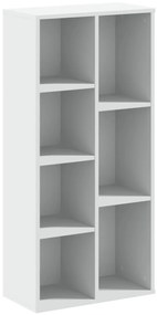 vidaXL Βιβλιοθήκη Λευκή 50x25x105 εκ. από Επεξεργασμένο Ξύλο