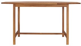 vidaXL Τραπέζι Κήπου 150 x 150 x 75 εκ. από Μασίφ Ξύλο Teak