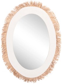 ΚΑΘΡΕΠΤΗΣ ΤΟΙΧΟΥ ΣΕΙΡΑ SANTORINI HM4528 MDF ΥΠΟΛΕΥΚΟ-ΔΙΑΚΟΣΜΗΣΗ ΣΕ ΜΠΕΖ 60x2x80Υεκ.