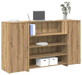 vidaXL Γραφείο υποδοχής 180x50x103,5 εκ. Επεξεργασμένο Ξύλο