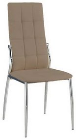 Καρέκλα Prima ΕΜ900,3 45x52x100cm Cappuccino Σετ 4τμχ Μέταλλο,Τεχνόδερμα