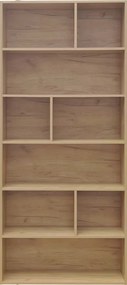 Βιβλιοθήκη Evergin pakoworld mdf σε oak απόχρωση 80x30x180εκ