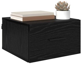 vidaXL Κομοδίνο Μαύρη δρυς 35 x 35 x 20 εκ Επεξεργασμένο ξύλο