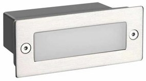Απλίκα LED Εξωτερικού Χώρου Χωνευτή Aca PAS260NMP Nickel Matt