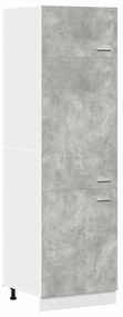vidaXL Ντουλάπι Ψυγείου Lyon Γκρι Σκυροδέματος 60x57x207εκ.