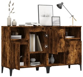 vidaXL Ντουλάπια 2 τεμ. Καπνιστή Δρυς 60x35x70 εκ. Επεξεργασμένο Ξύλο