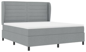 vidaXL Κρεβάτι με Στρώμα Γκρι 180x200 εκ