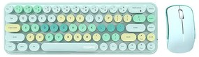 Wireless keyboard + mouse set MOFII Bean 2.4G (Green)