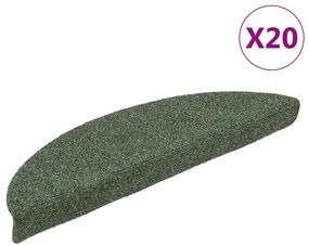 vidaXL Πατάκια Σκάλας Αυτοκόλλητα 20 τεμ. Πράσινο 56 x 17 x 3 εκ.