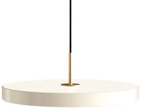 Φωτιστικό Οροφής Asteria Plus Medium Brass 2560 Φ43x14 cm Led 1600lm 28W 2400-3000k Pearl White Umage