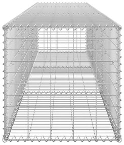 vidaXL Συρματοκιβώτιο Τοίχος 300x50x50 εκ. Γαλβαν.Χάλυβας + Καλύμματα