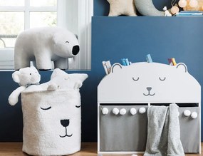 Σκαμπό Πουφ Polar Bear 33x60x30cm