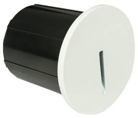 Φωτιστικό Τοίχου Χωνευτό LED 3W IP65 3000K Λευκό Step E321 Zambelis-E321-Μαύρο E321