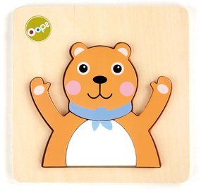 OOPS ΞΥΛΙΝΟ ΠΑΖΛ 3D ΑΡΚΟΥΔΑ 12M+ X30-16015-11