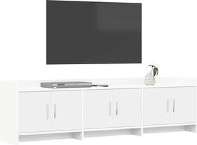 vidaXL Ντουλάπι TV 168 x 33 x 47 εκ. Λευκό Επεξεργασμένο Ξύλο