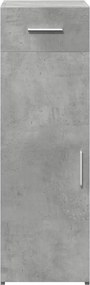 vidaXL Ντουλάπι Γκρι Σκυροδέματος 30x42,5x93 εκ. Επεξεργασμένο Ξύλο