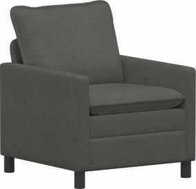 vidaXL Σετ Καναπέ 2 pcs Σκούρο Γκρι Ύφασμα