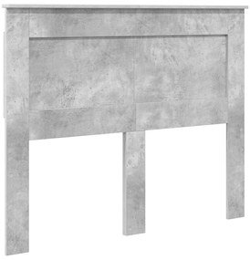 vidaXL Κεφαλάρι με κεφαλάρι Σκυρόδεμα Γκρι 135 cm Επεξεργασμένο ξύλο