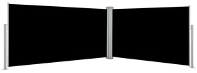 Σκίαστρο Πλαϊνό Συρόμενο Μαύρο 160 x 600 εκ.
