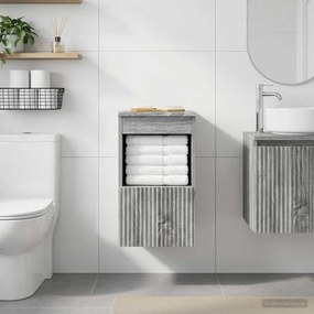 vidaXL Ντουλάπι Μπάνιου Γκρι Sonoma 30 x 44,5 x 50 εκ.