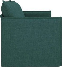 vidaXL Καναπές Σκούρο Πράσινο