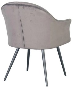 Πολυθρόνα Τραπεζαρίας C-985 Fylliana Γκρί 65x65x83εκ. 2αδα 65x65x83 εκ.