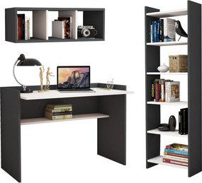 ΣΕΤ ΓΡΑΦΕΙΟΥ 3ΤΜΧ HM11776.13 ΜΕΛΑΜΙΝΗ ΣΕ ΓΚΡΙ ΚΑΙ ΛΕΥΚΟ ΧΡΩΜΑ