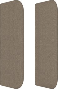 vidaXL Κρεβάτι Boxspring με Στρώμα Taupe 160x200 εκ. Υφασμάτινο