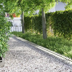 vidaXL Περιγράμματα γκαζόν 30 pcs Ασημί 103 x 0,05 x 22 εκ