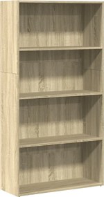 vidaXL Βιβλιοθήκη Sonoma Δρυς 80x30x152 εκ. από Επεξεργασμένο Ξύλο