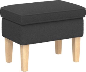 vidaXL Πολυθρόνα Ποδιών Σκούρο Γκρι 55 x 35 x 41 εκ Μπουκλέ