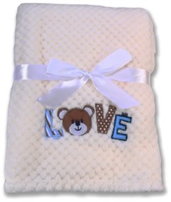 Βρεφική κουβέρτα Fleece Cangaroo Freya White 3800146263973