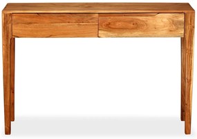 Κονσόλα Τραπέζι 118 x 30 x 80 εκ. από Μασίφ Ξύλο - Καφέ