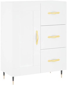 vidaXL Ντουλάπι Λευκό 69,5x34x180 εκ. από Επεξεργασμένο Ξύλο