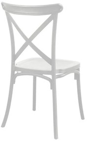 Καρέκλα Crossie pp σε λευκή απόχρωση 38x46.5x82εκ 38x46.5x82 εκ.