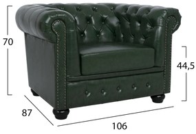 ΠΟΛΥΘΡΟΝΑ T.CHESTERFIELD POLINA HM3011.08 PU ΚΥΠΑΡΙΣΣΙ 106x87x70Y εκ.