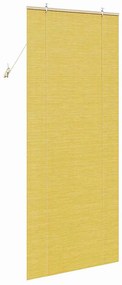 VidaXL Ρόλερ (στόρι) Κίτρινο 80 x 220 cm Μπαμπού