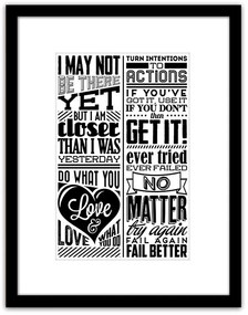 Πίνακας Σε Κορνίζα ArteLibre Πλαστικό 'Quote' 35x45x1.8cm-14680082
