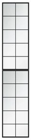 vidaXL Καθρέφτες Τοίχου 2 τεμ. Μαύροι 100 x 40 εκ. Μεταλλικοί