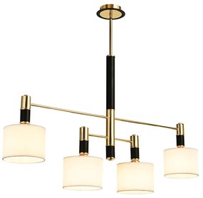 Φωτιστικό Οροφής Πολύφωτο Aca Mizar EG224P100BG Black/Gold