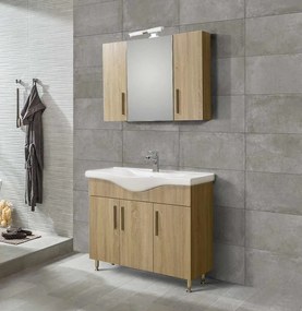 Σετ Επίπλου Mπάνιου SIENA SONOMA 100 9SSI100SN0 Πάγκο 96x34x83cm  9SSI100SN0