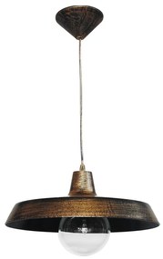 Φωτιστικό Οροφής Μονόφωτο Heronia Us-Gas 31-0095 Bronze
