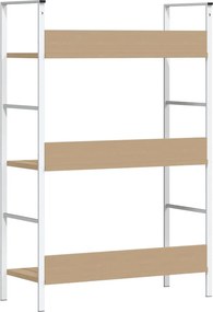 vidaXL Ραφιέρα 3 Επιπέδων Δρυς 60x27,6x90,5 εκ. Επεξεργασμένο Ξύλο