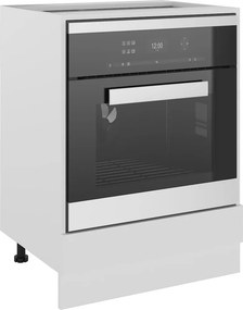 vidaXL Ντουλάπι Φούρνου "Riga" Λευκό 60x46x81,5 εκ. από Τεχνητό Ξύλο