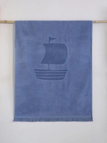 ΠΕΤΣΕΤΑ ΘΑΛΑΣΣΗΣ 70x140cm NIMA - MESSAGE IN A BOTTLE JACQUARD