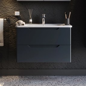 Πάγκος PERLA Ανθρακί MDF 18mm Λάκα 80 S3BPERL080AN 80x46x53cm S3BPERL080AN