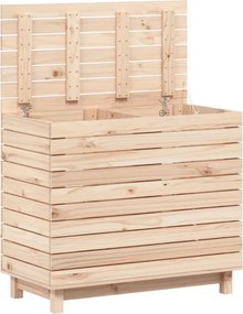 vidaXL Καλάθι Ρούχων 88,5 x 44 x 76 εκ. από Μασίφ Ξύλο Πεύκου