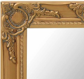 vidaXL Καθρέφτης Τοίχου με Μπαρόκ Στιλ Χρυσός 50 x 40 εκ.